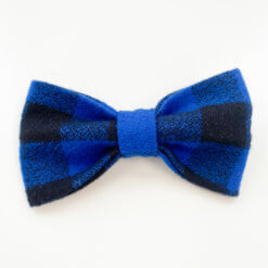 blue buffalo plaid bowtie