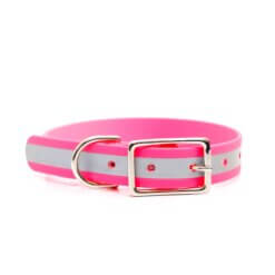 neon pink matte reflective belt buckle