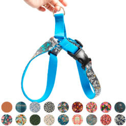 pattered cotton dog harness voile