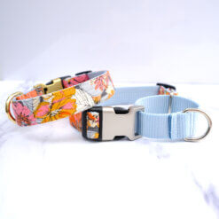 autumn martingale dog collar flannel