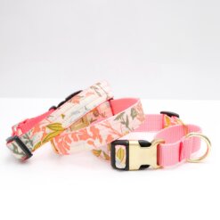 martingale floral collar lulu pink no engraving