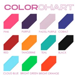 Lightweight biothane color chart
