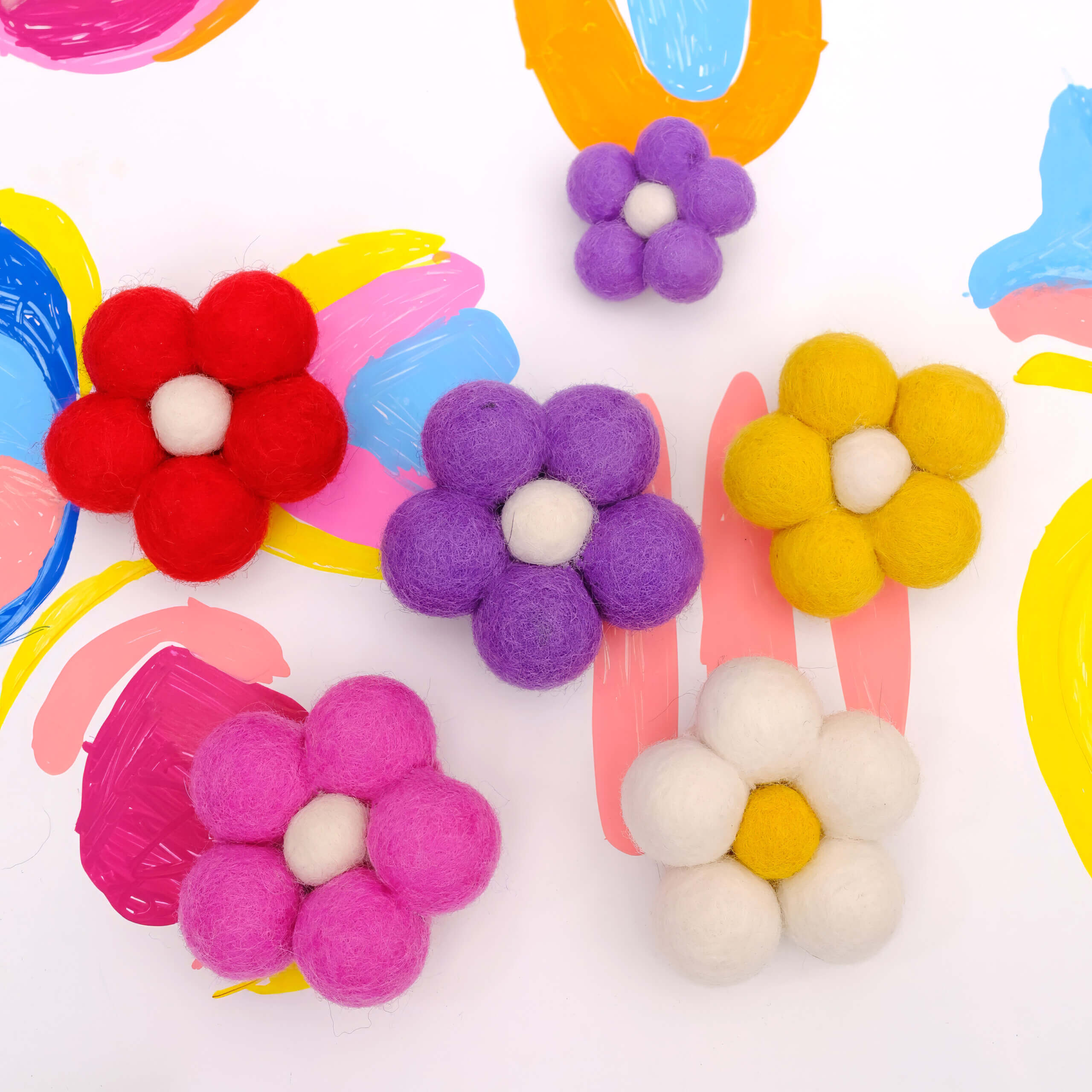 cartoon bubble dog accessory flower