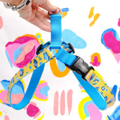 easy on dog harness yellow leopard savannah